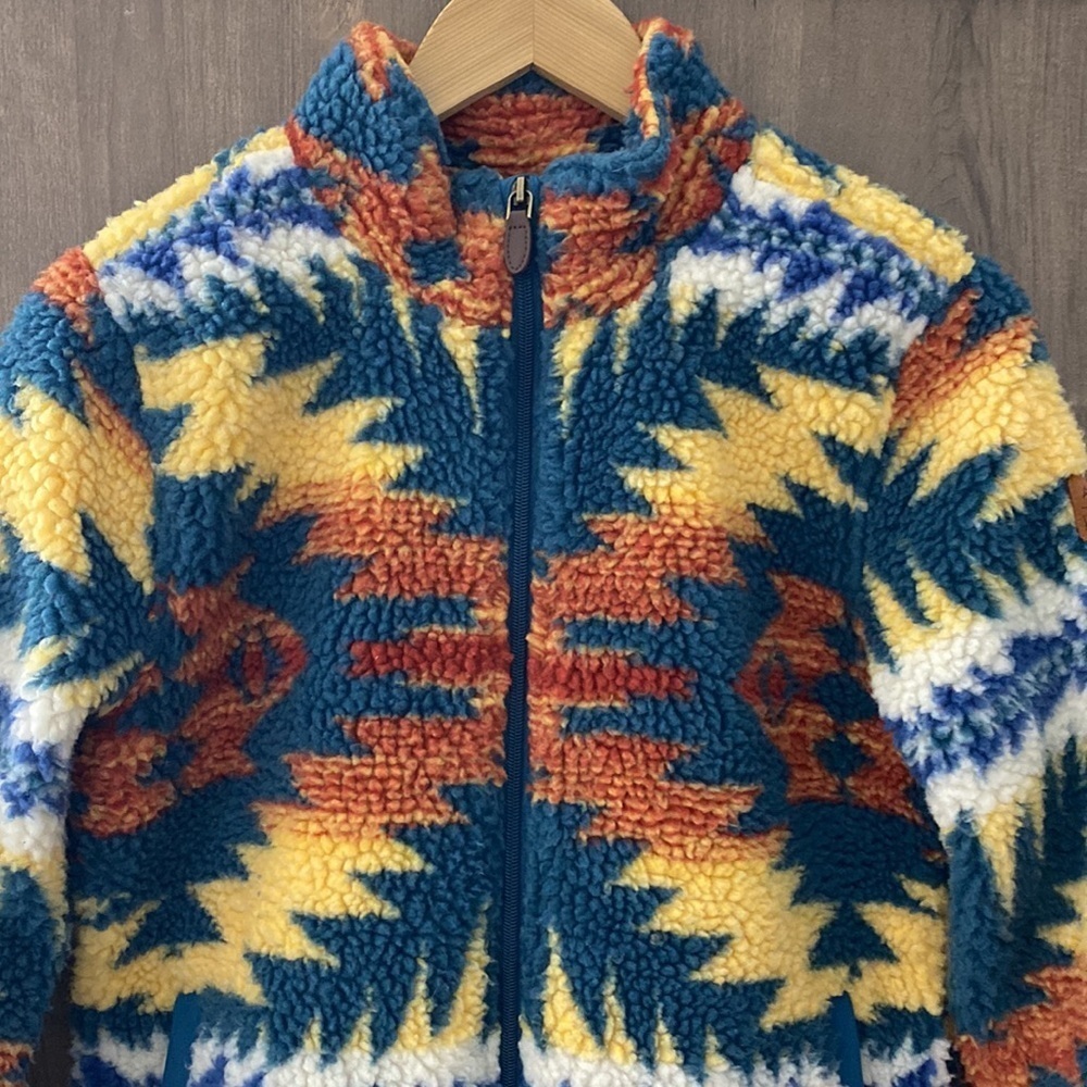 ARIAT -X- Pendleton Collection Pendleton Fleece Jacket zip-up Pockets Size M - Picture 11 of 16